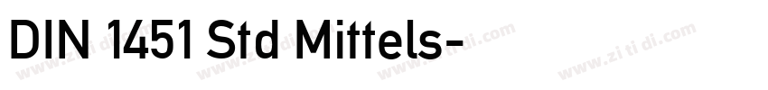 DIN 1451 Std Mittels字体转换